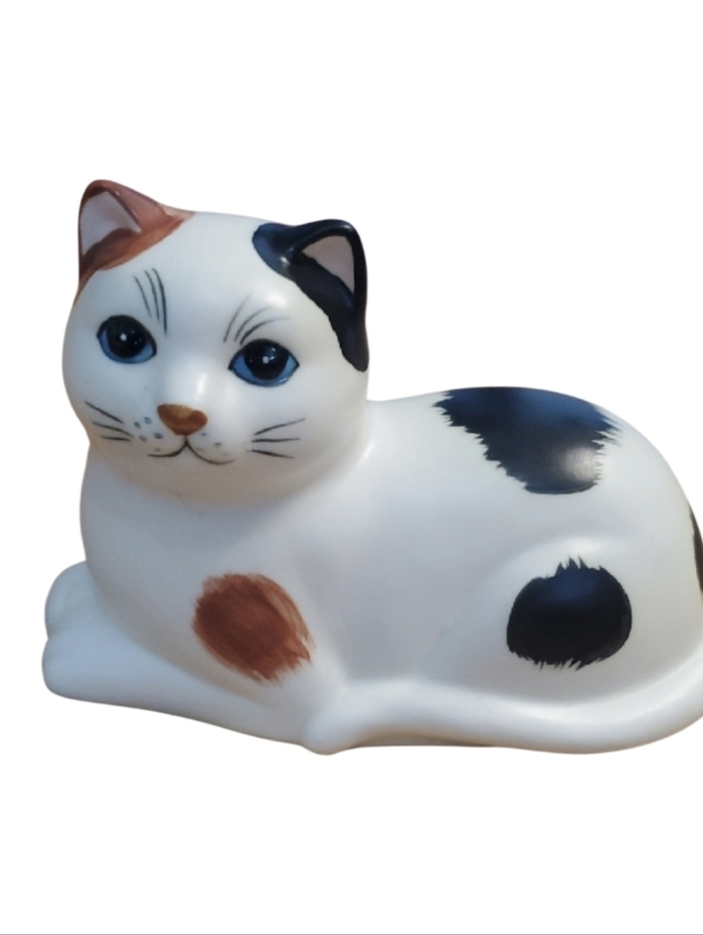 Royal Orleans Calico Cat Vintage 80s‎ Porcelain Sculpture - Collectible